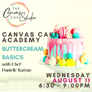 August 11 - Class 1: Buttercream Basics  - 6:30 pm - 9:00 pm