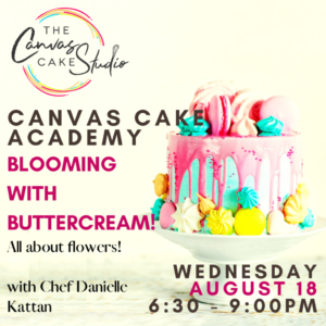 August 18 - 6:30 pm - 9:30 pm - Class 2: Blooming with Buttercream (All about Flowers)