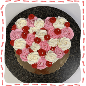 Heart shape cake kit