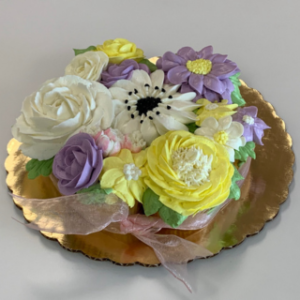 Photo of a Floral Cupcake Bouquet