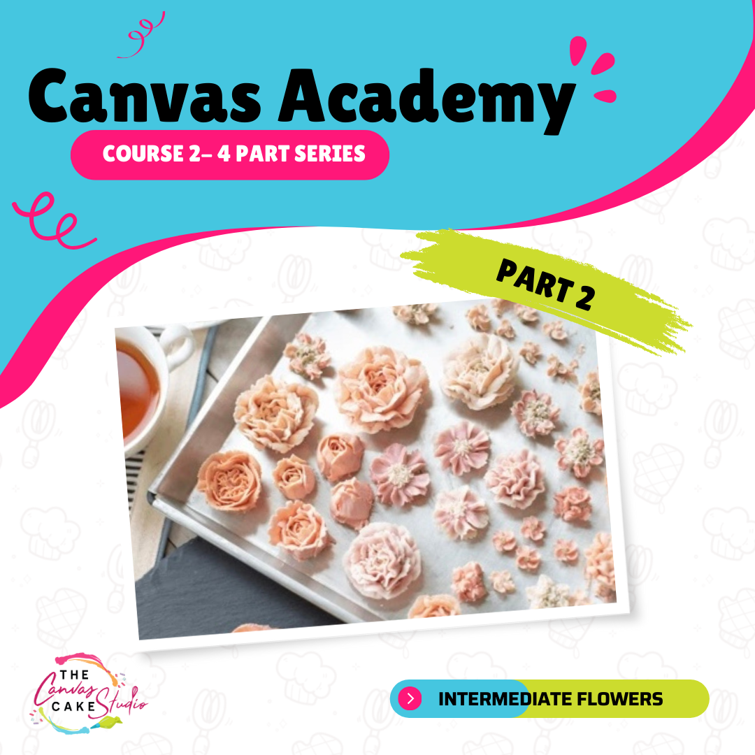 Course 2- Part2- Intermediate Buttercream Flowers - February 22 - 3:00PM-5:00PM