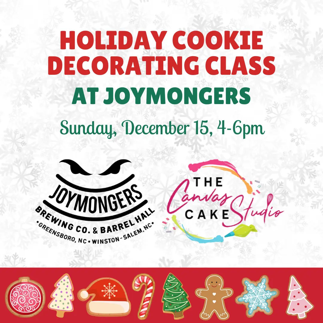 Holiday Cookie Decorating Class at Joymongers - Cake Decorating Class - December 15, 4:00PM-6:00PM